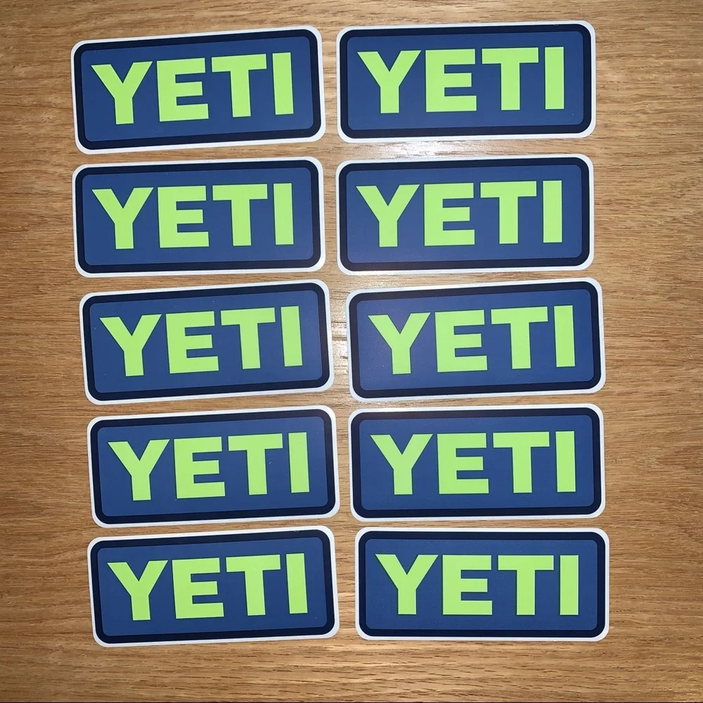 Yeti Stickers - Set of 10 - Blue/Green